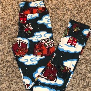 LuLaRoe Kids Christmas leggings, size Tween